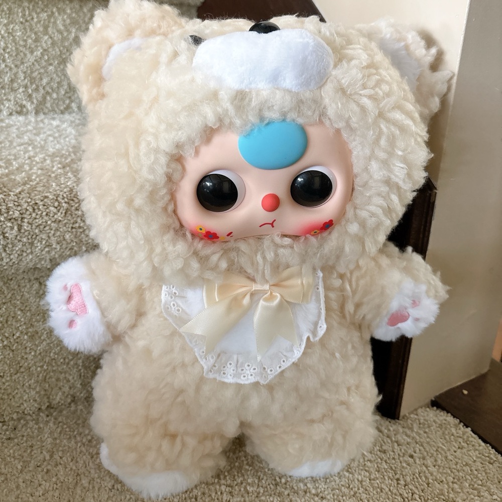 Baby Three 400% Sugar Baby Lucky Bag Cream Bear | with Card | Kawaii Collectible